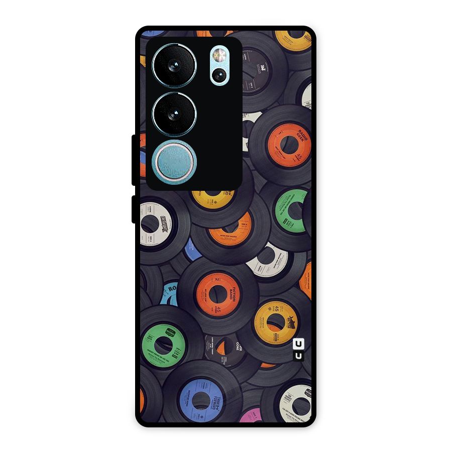 Colorful Disks Metal Back Case for Vivo V29 Pro