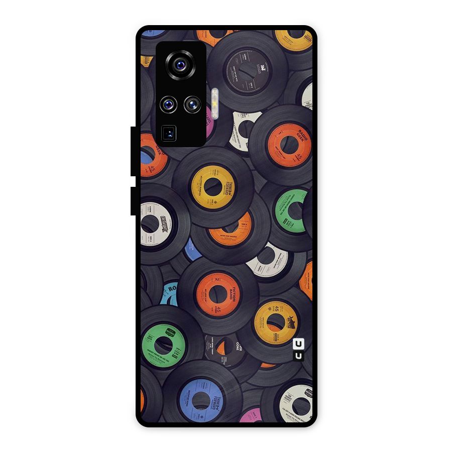 Colorful Disks Metal Back Case for Vivo X50 Pro