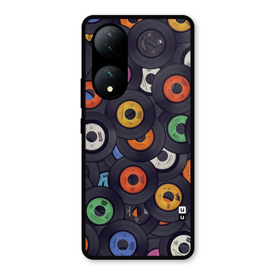 Colorful Disks Metal Back Case for Vivo Y100a