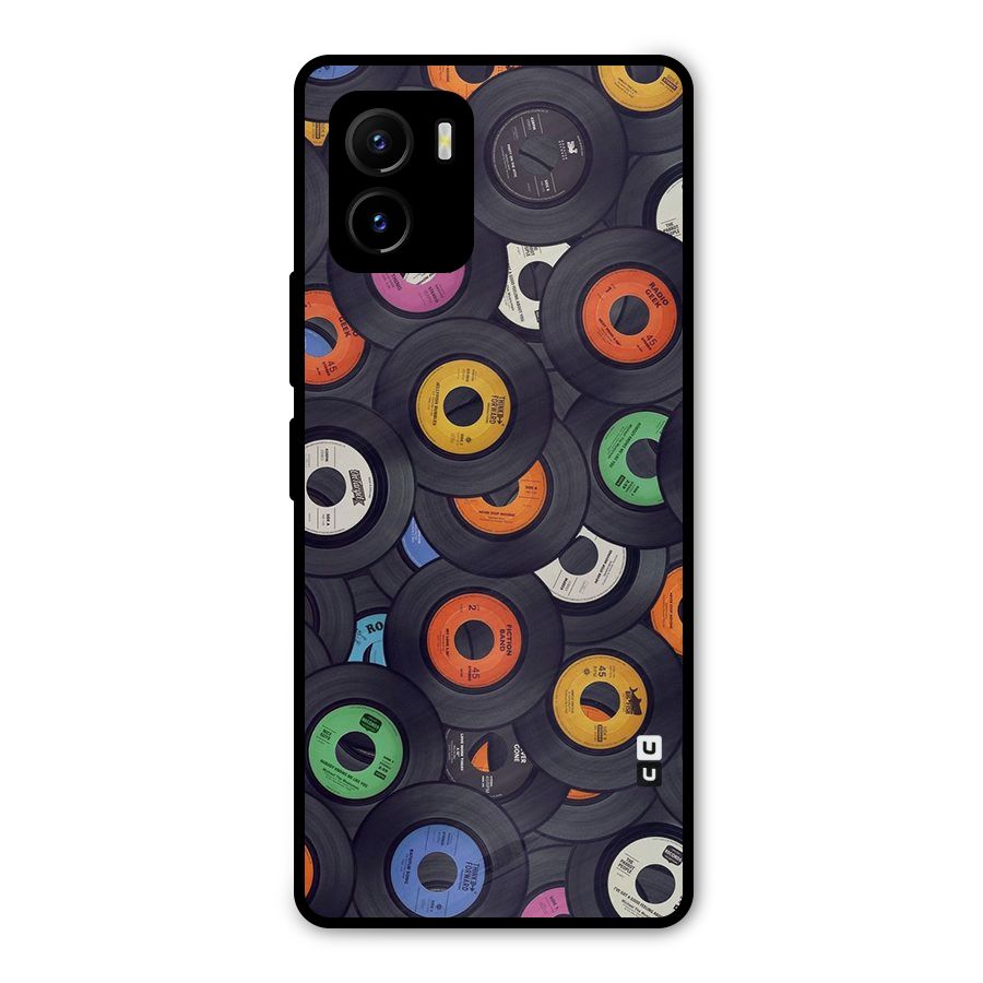 Colorful Disks Metal Back Case for Vivo Y15s