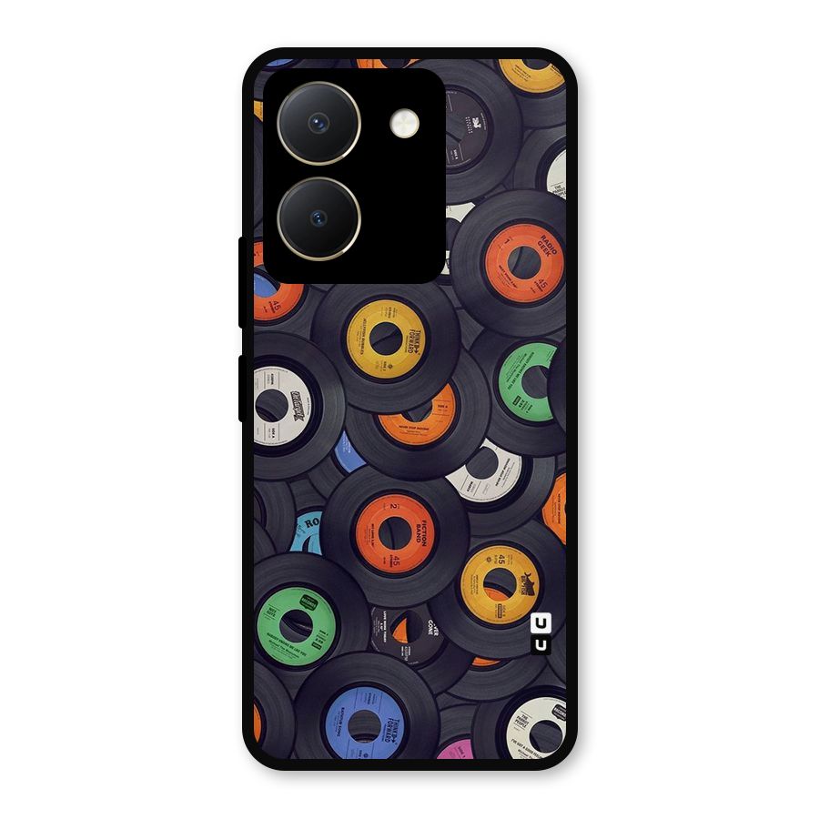 Colorful Disks Metal Back Case for Vivo Y36