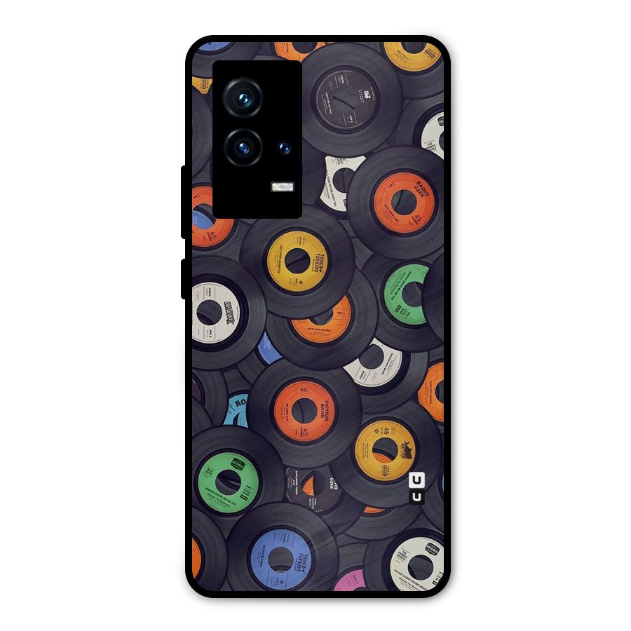 Colorful Disks Metal Back Case for iQOO 9 5G