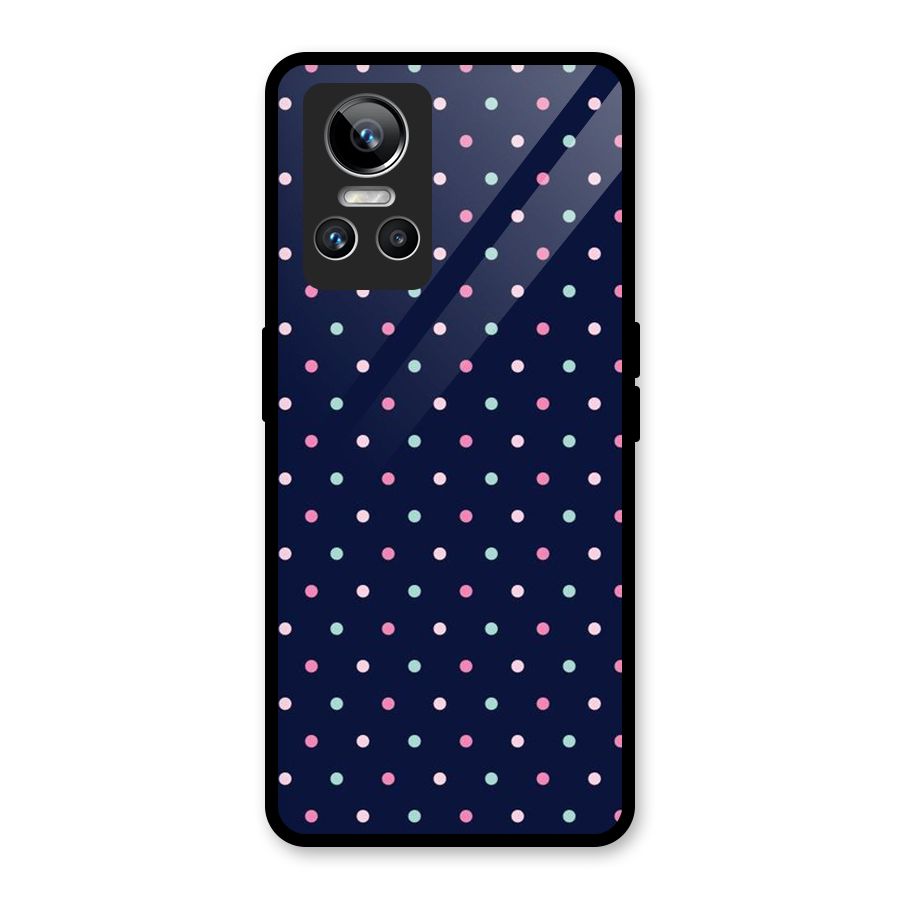 Colorful Dots Pattern Glass Back Case for Realme GT Neo 3