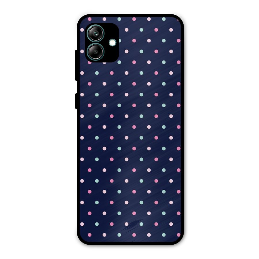 Colorful Dots Pattern Metal Back Case for Galaxy A04