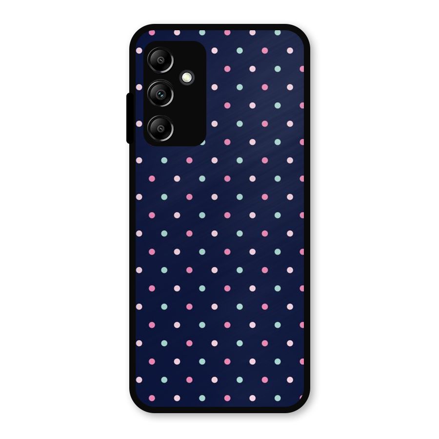 Colorful Dots Pattern Metal Back Case for Galaxy A14 5G