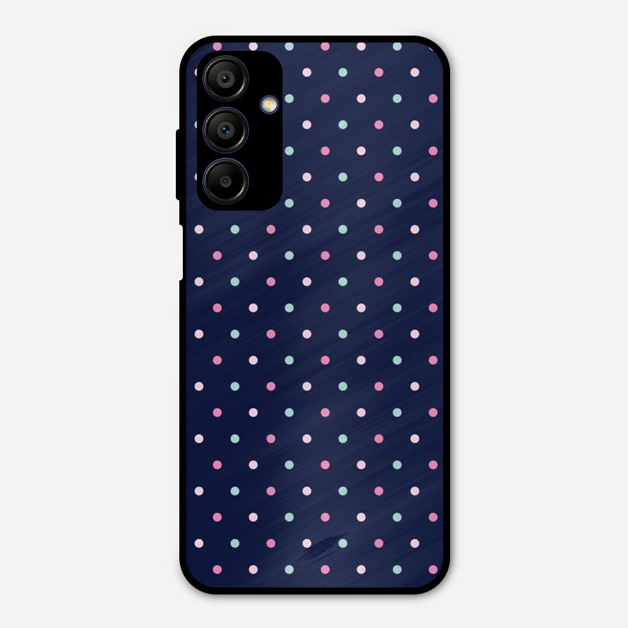 Colorful Dots Pattern Metal Back Case for Galaxy A15 5G