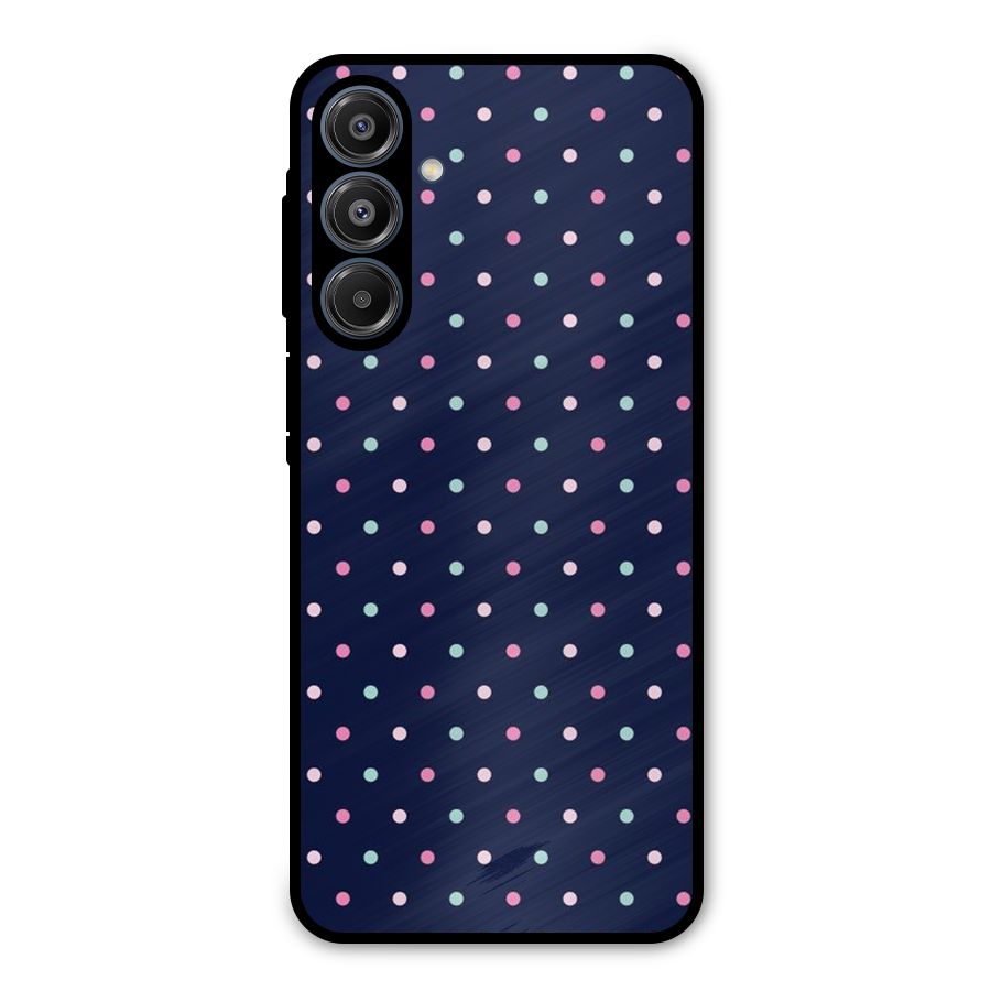 Colorful Dots Pattern Metal Back Case for Galaxy A16 5G