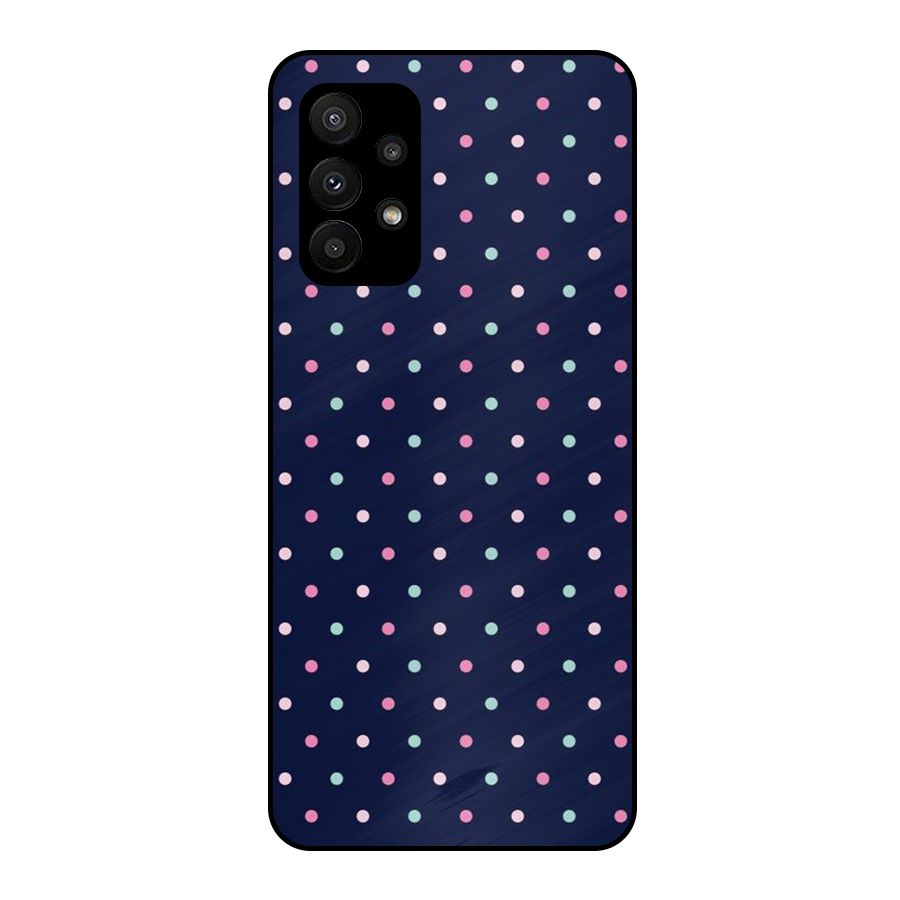 Colorful Dots Pattern Metal Back Case for Galaxy A23