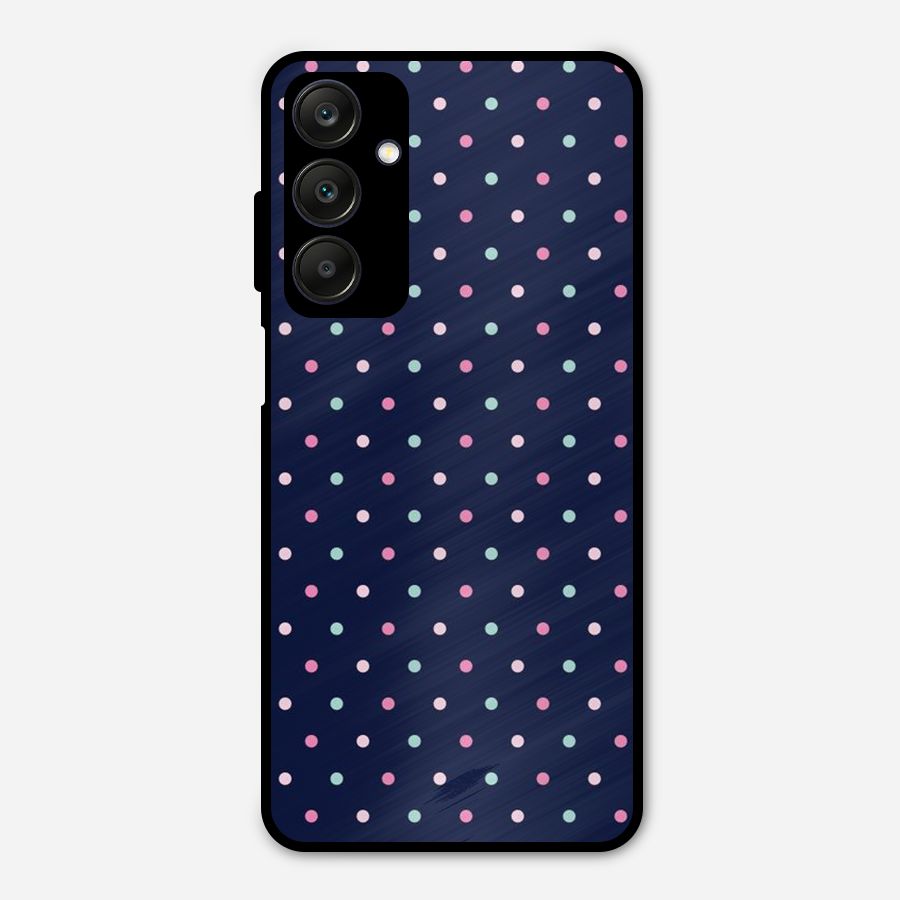 Colorful Dots Pattern Metal Back Case for Galaxy A25 5G