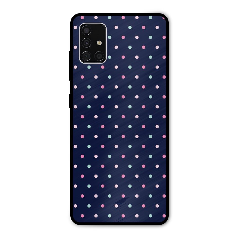Colorful Dots Pattern Metal Back Case for Galaxy A51