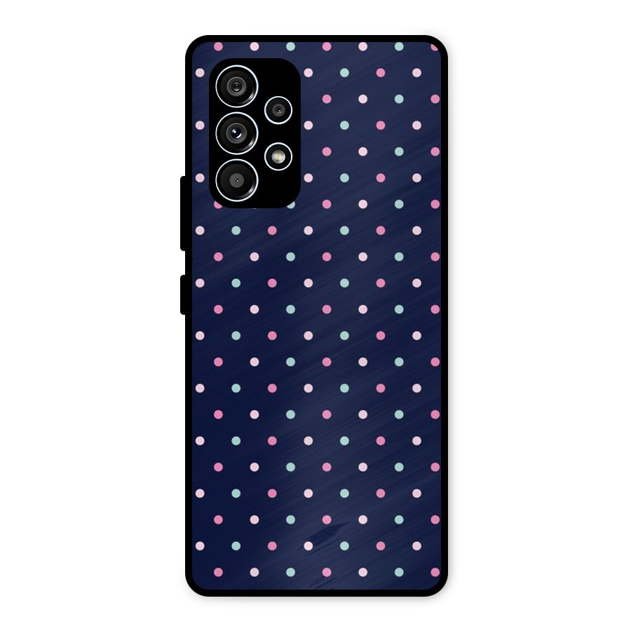 Colorful Dots Pattern Metal Back Case for Galaxy A53 5G