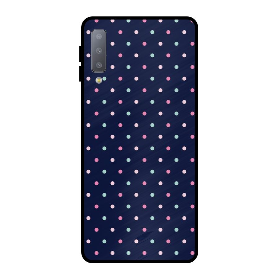 Colorful Dots Pattern Metal Back Case for Galaxy A7 (2018)