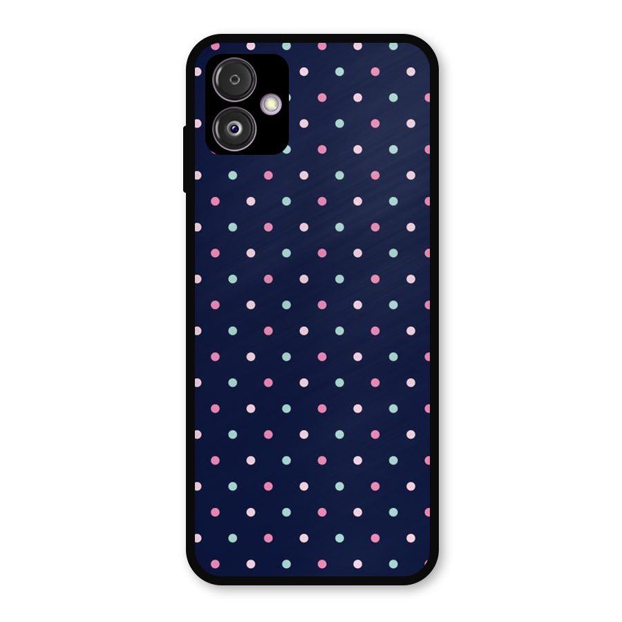 Colorful Dots Pattern Metal Back Case for Galaxy F14
