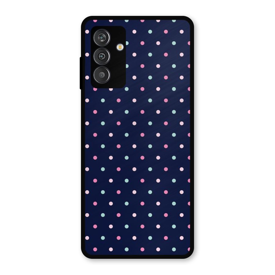 Colorful Dots Pattern Metal Back Case for Galaxy M14 5G