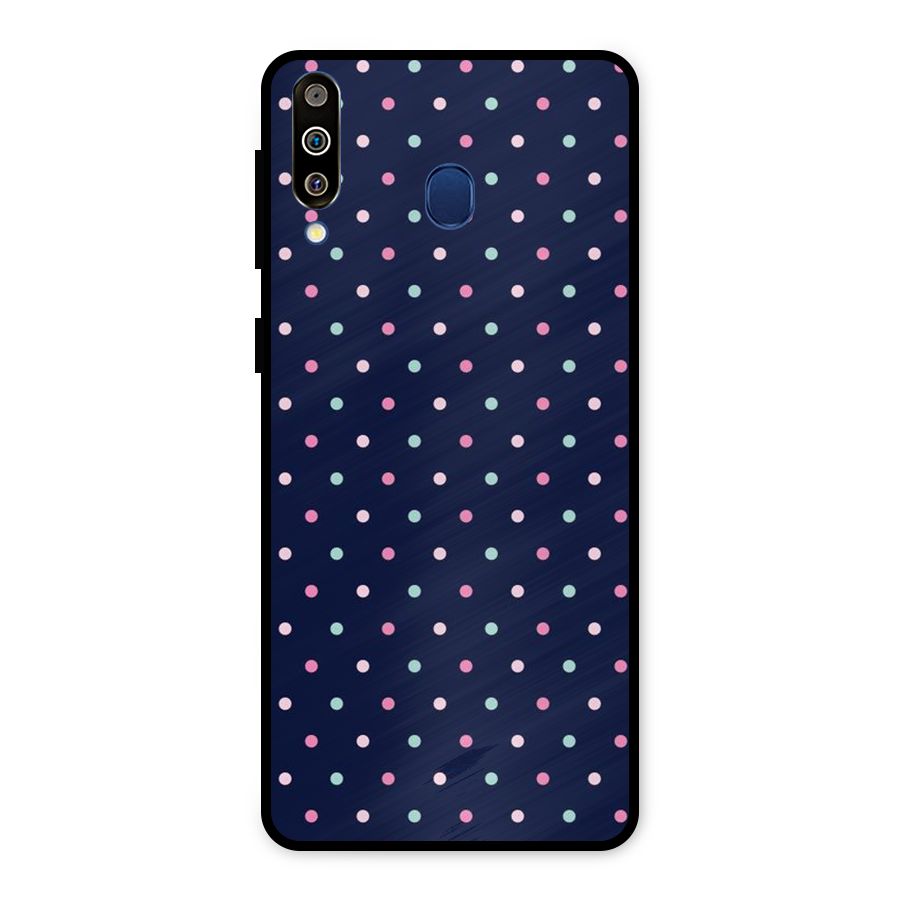 Colorful Dots Pattern Metal Back Case for Galaxy M30