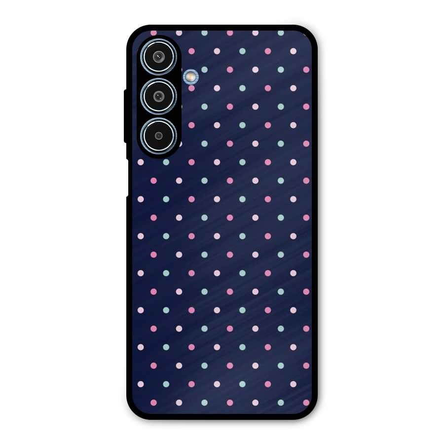 Colorful Dots Pattern Metal Back Case for Galaxy M35