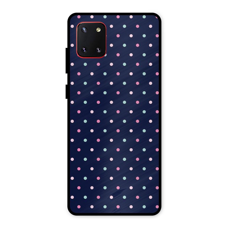 Colorful Dots Pattern Metal Back Case for Galaxy Note 10 Lite