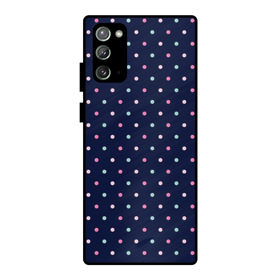 Colorful Dots Pattern Metal Back Case for Galaxy Note 20