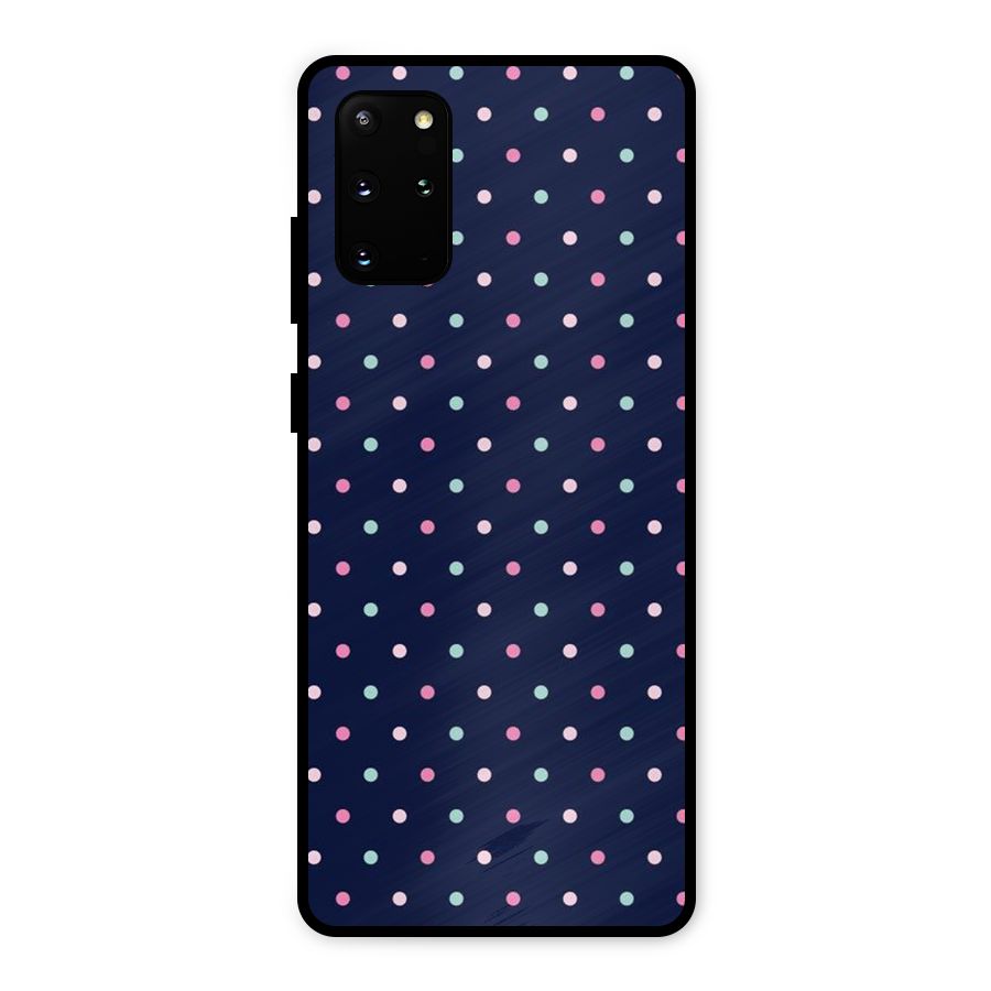 Colorful Dots Pattern Metal Back Case for Galaxy S20 Plus
