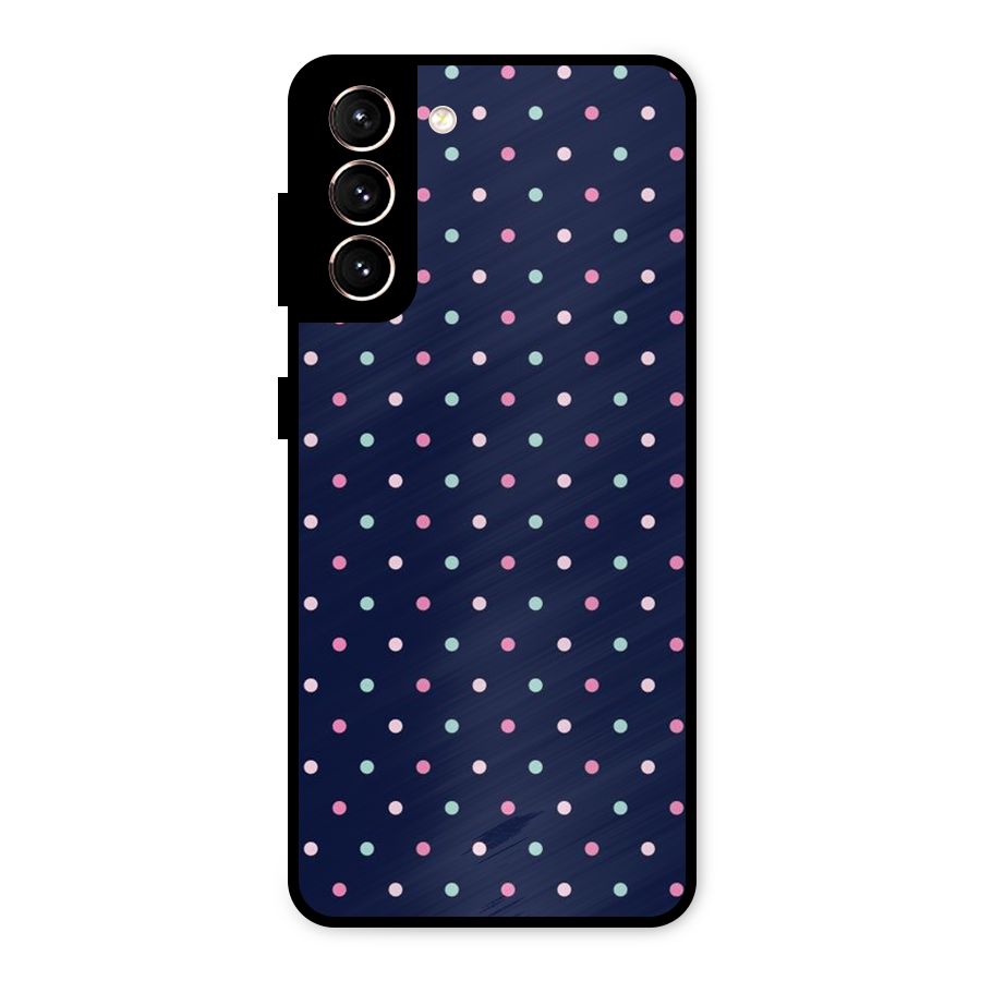 Colorful Dots Pattern Metal Back Case for Galaxy S21 5G
