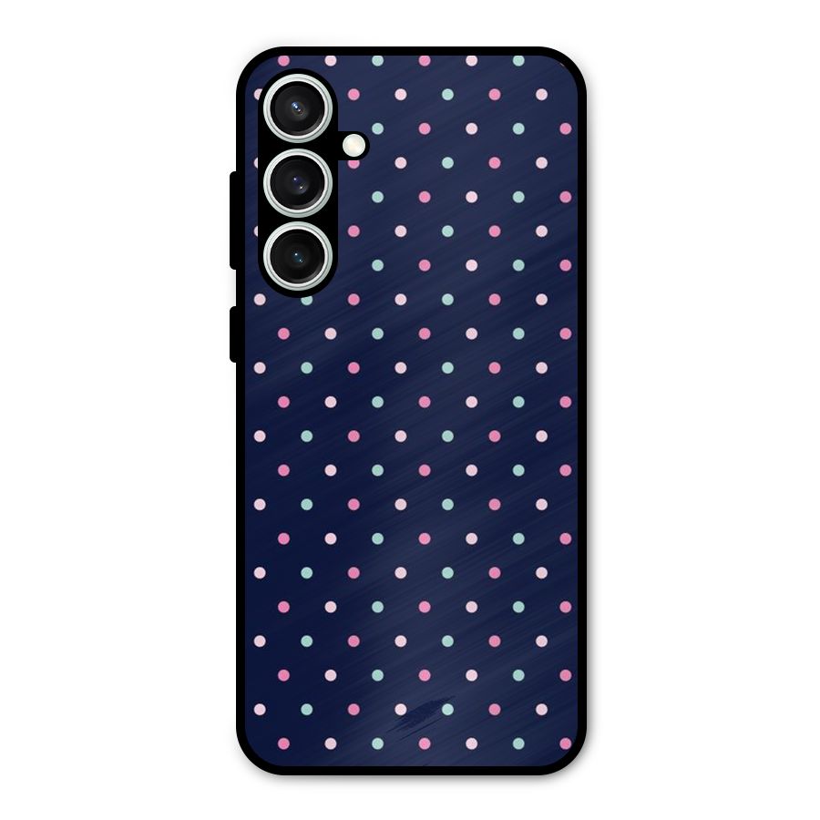 Colorful Dots Pattern Metal Back Case for Galaxy S23 FE