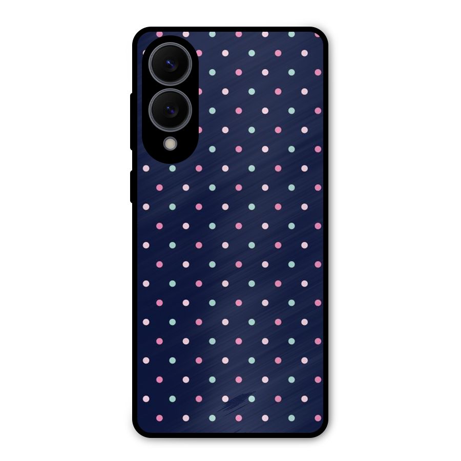 Colorful Dots Pattern Metal Back Case for Galaxy S25 Edge