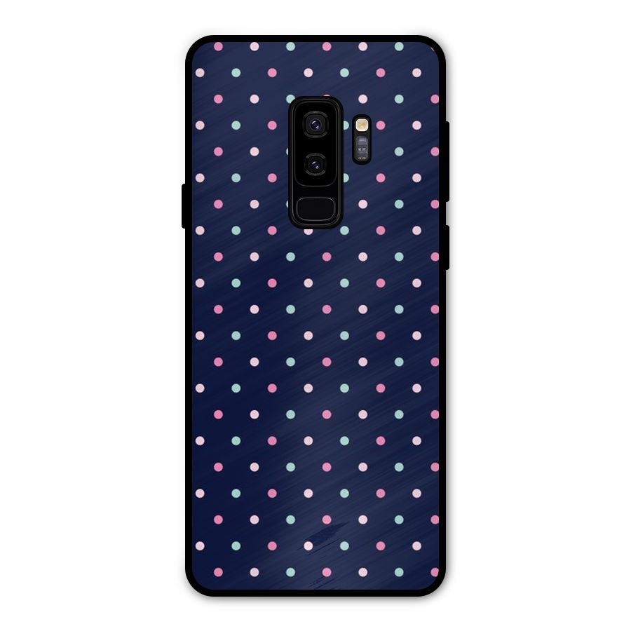 Colorful Dots Pattern Metal Back Case for Galaxy S9 Plus