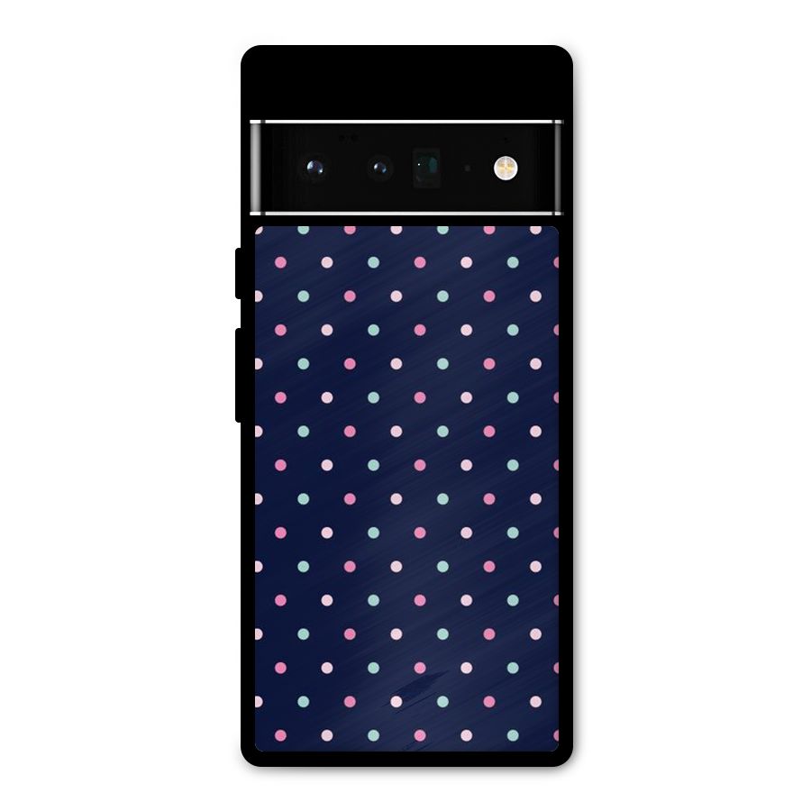 Colorful Dots Pattern Metal Back Case for Google Pixel 6 Pro