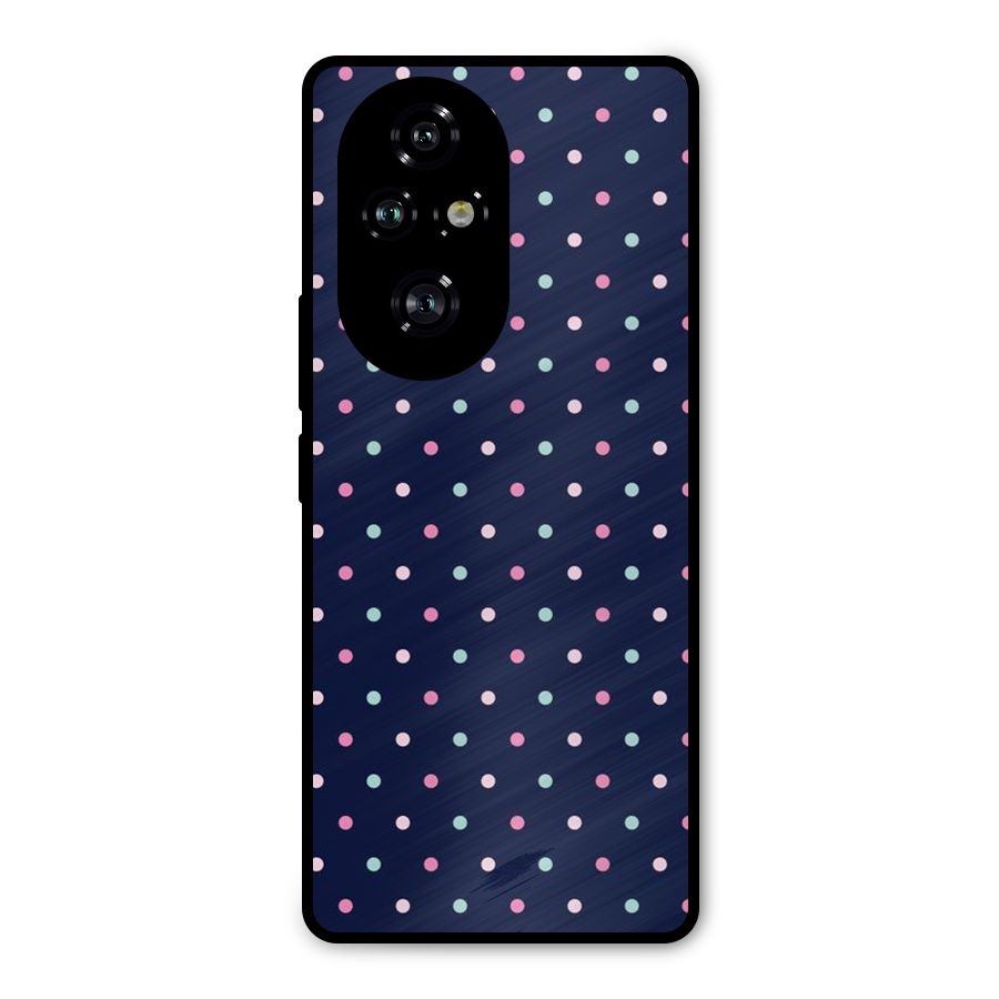Colorful Dots Pattern Metal Back Case for Honor 200 Pro