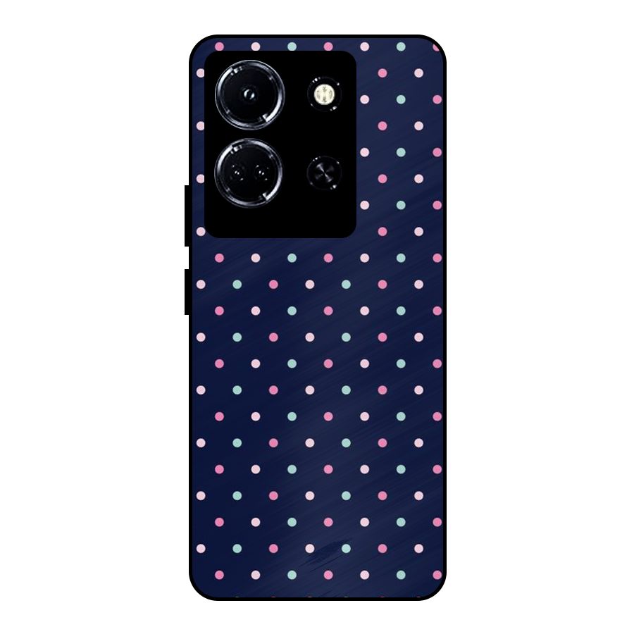 Colorful Dots Pattern Metal Back Case for Infinix Note 30 5G