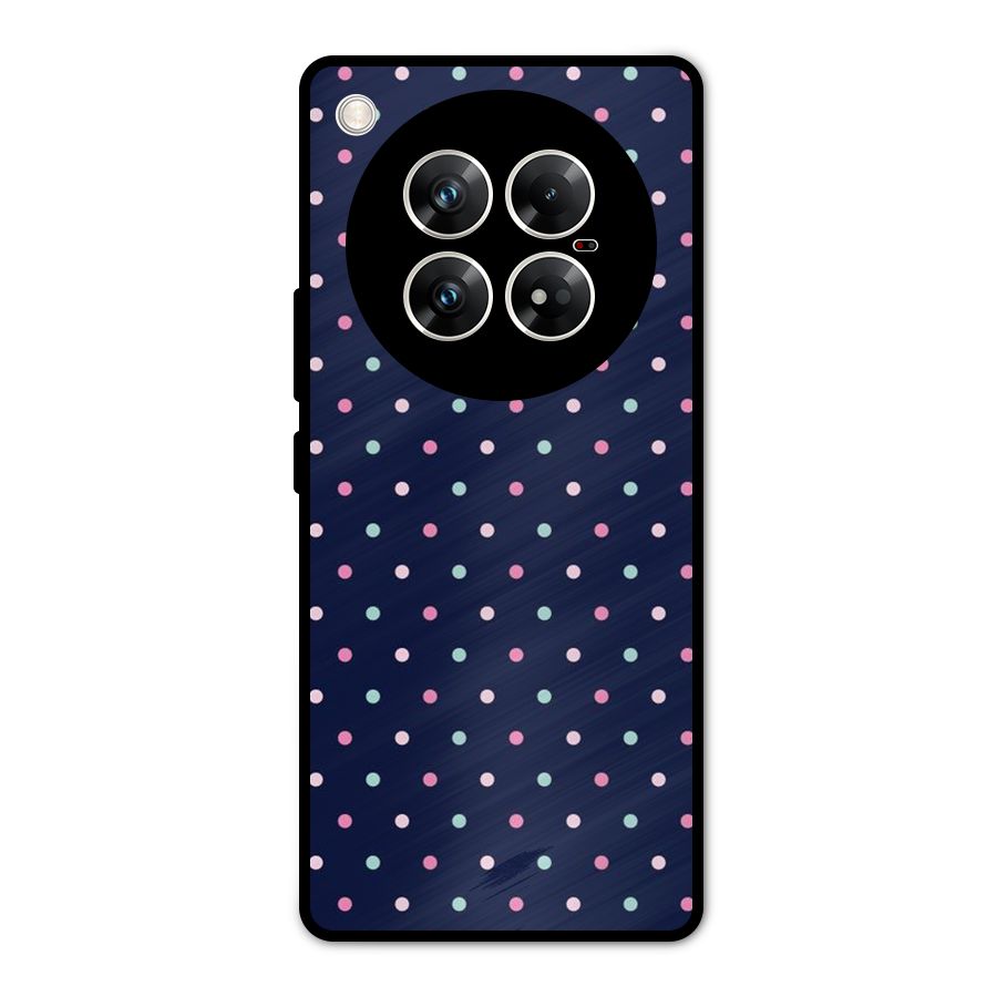 Colorful Dots Pattern Metal Back Case for Infinix Zero 40 5G
