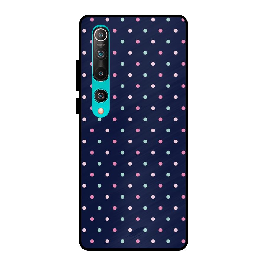 Colorful Dots Pattern Metal Back Case for Mi 10