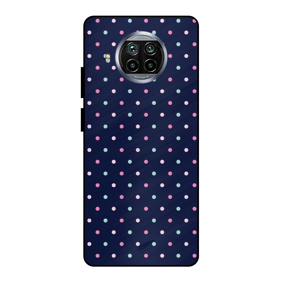 Colorful Dots Pattern Metal Back Case for Mi 10i