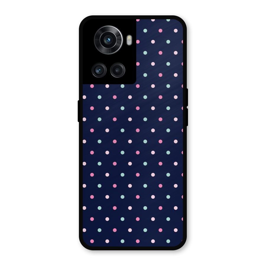 Colorful Dots Pattern Metal Back Case for OnePlus 10R