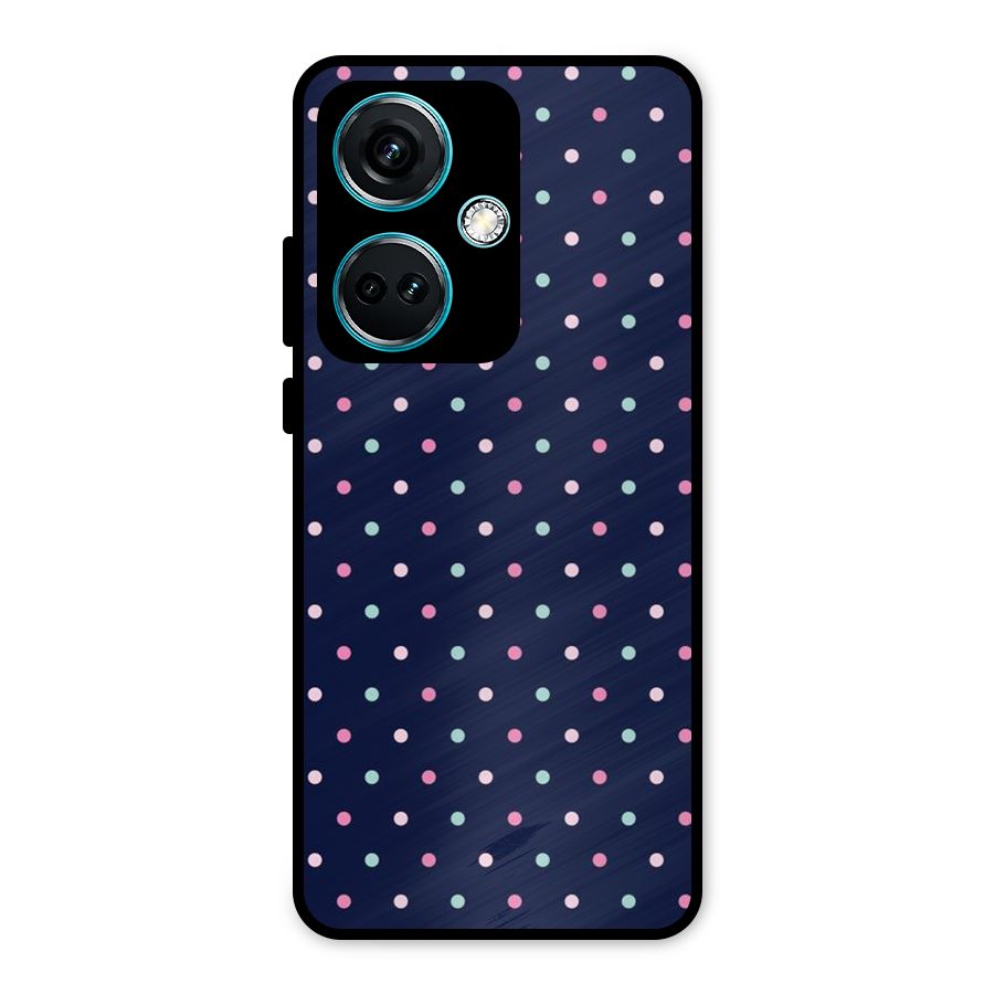 Colorful Dots Pattern Metal Back Case for OnePlus Nord CE 3 5G