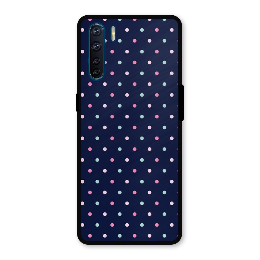 Colorful Dots Pattern Metal Back Case for Oppo F15