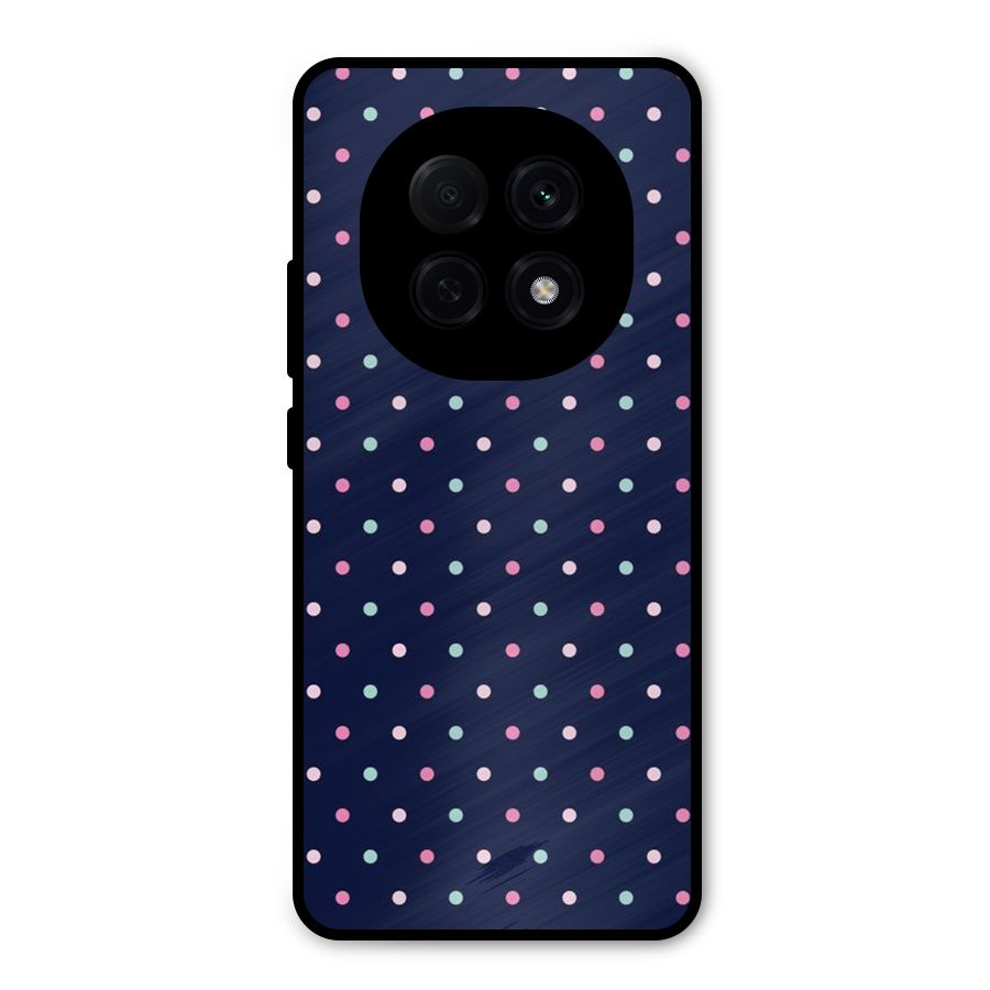 Colorful Dots Pattern Metal Back Case for Oppo F29 Pro