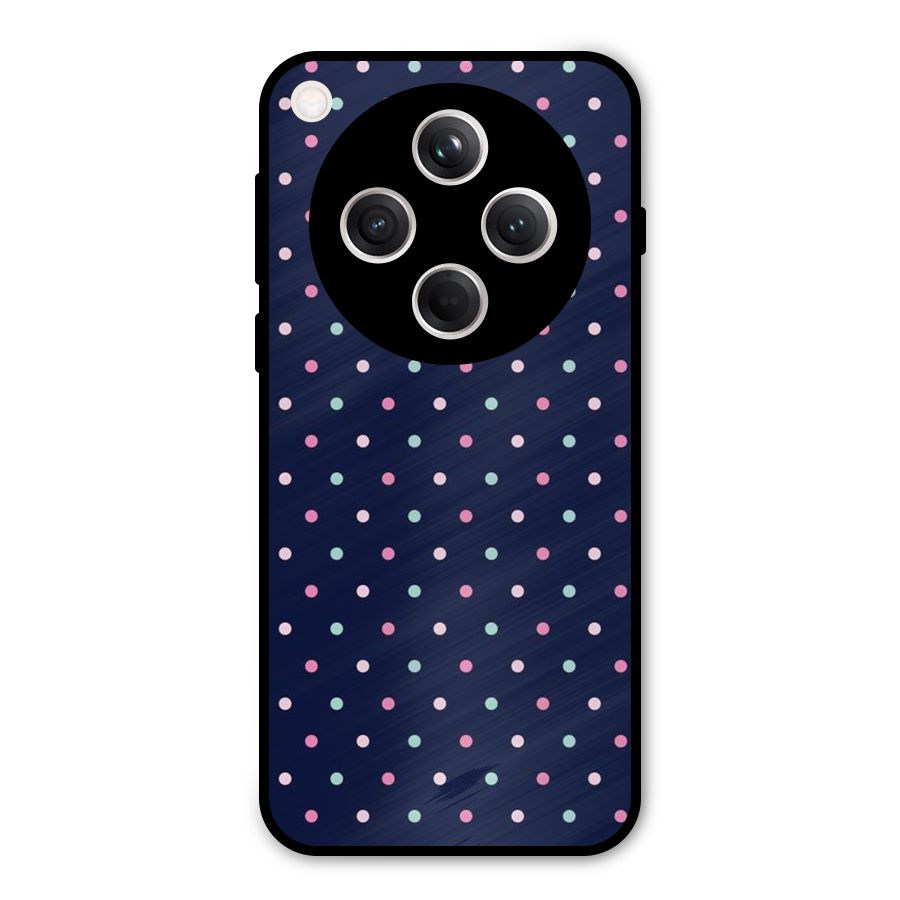 Colorful Dots Pattern Metal Back Case for Oppo Find X8