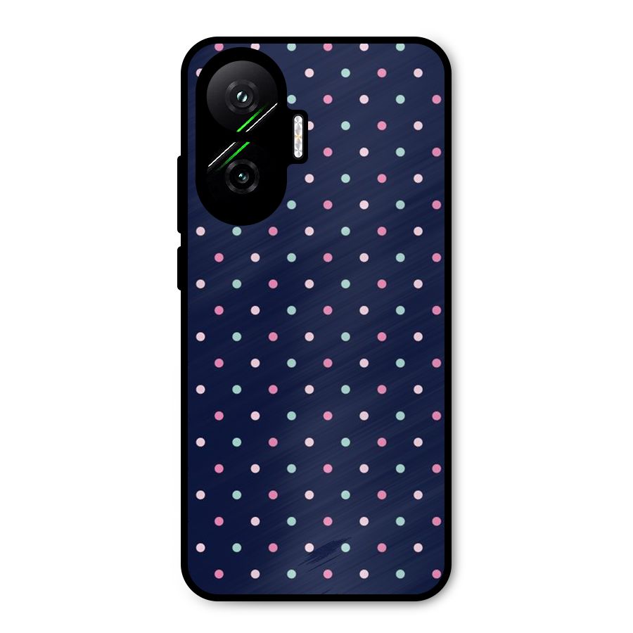 Colorful Dots Pattern Metal Back Case for Poco F7