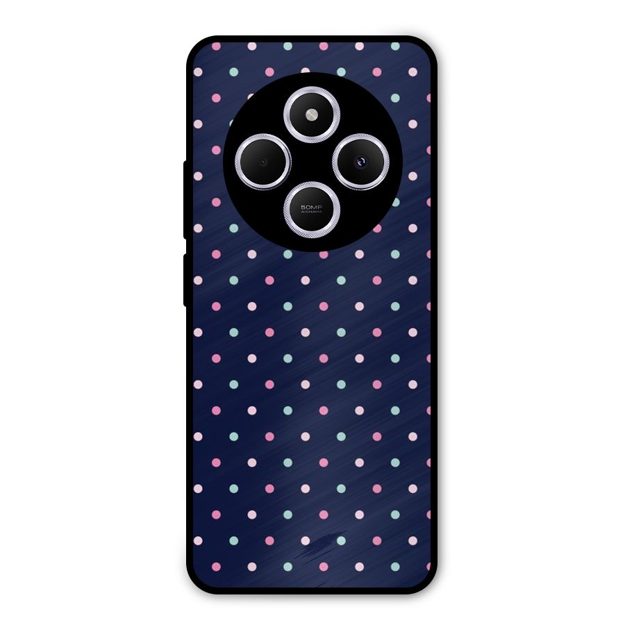 Colorful Dots Pattern Metal Back Case for Poco M7