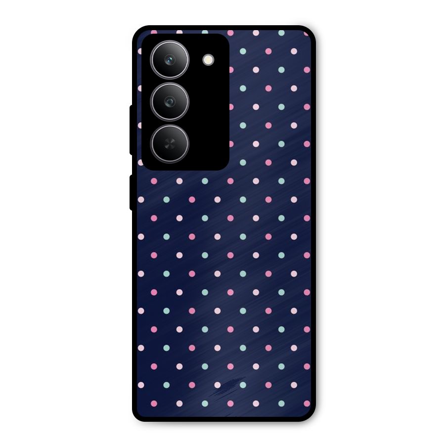 Colorful Dots Pattern Metal Back Case for Realme 14x
