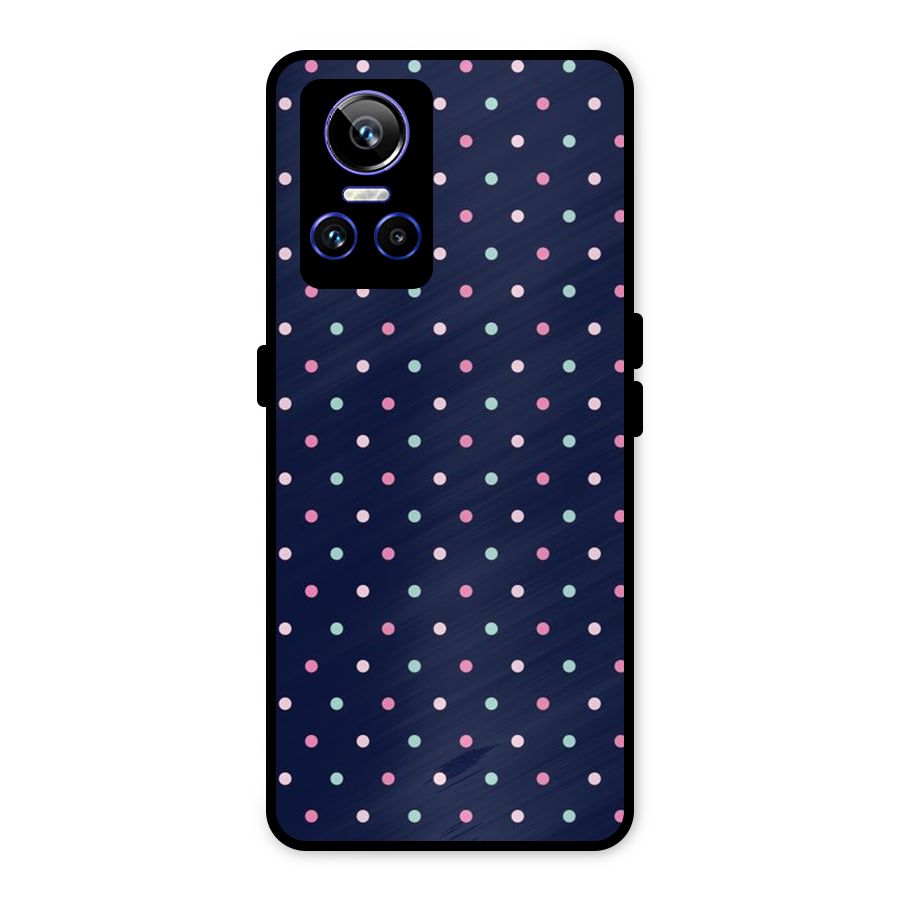 Colorful Dots Pattern Metal Back Case for Realme GT Neo 3