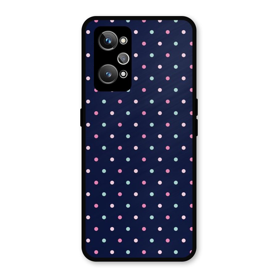 Colorful Dots Pattern Metal Back Case for Realme GT Neo 3T