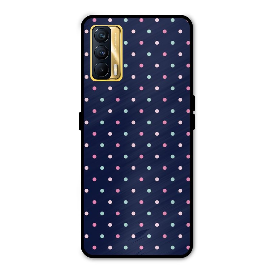 Colorful Dots Pattern Metal Back Case for Realme X7