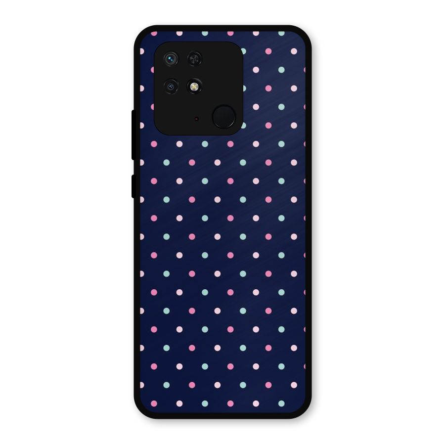 Colorful Dots Pattern Metal Back Case for Redmi 10