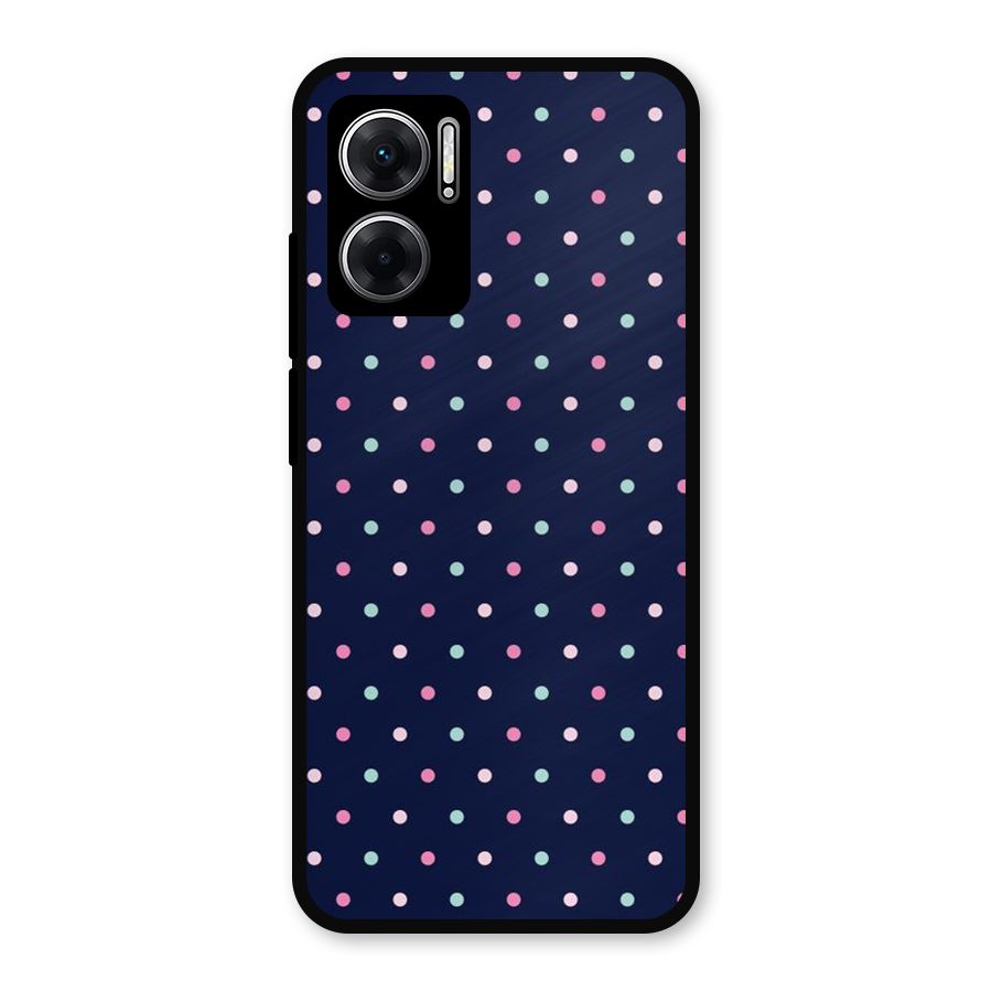 Colorful Dots Pattern Metal Back Case for Redmi 11 Prime 5G