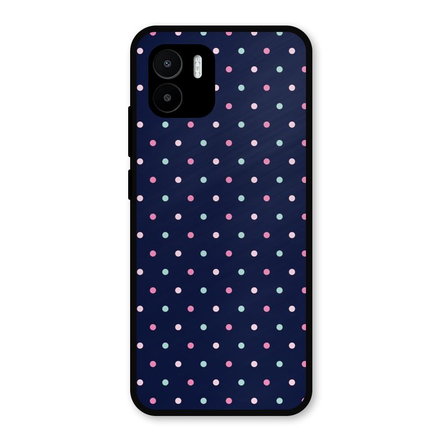 Colorful Dots Pattern Metal Back Case for Redmi A2