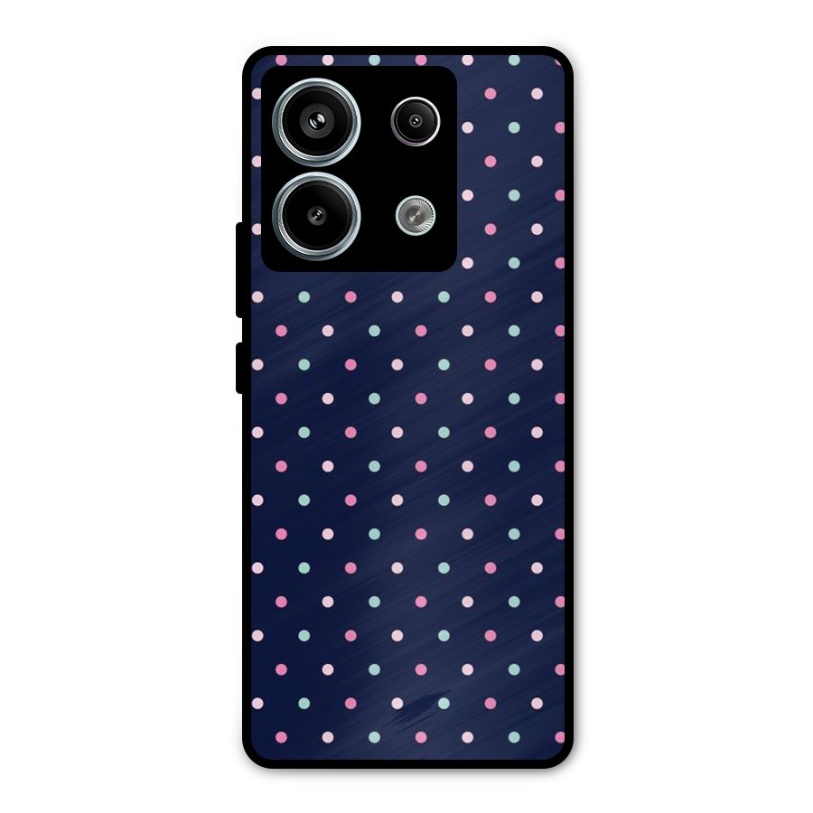 Colorful Dots Pattern Metal Back Case for Redmi Note 13 Pro 5G