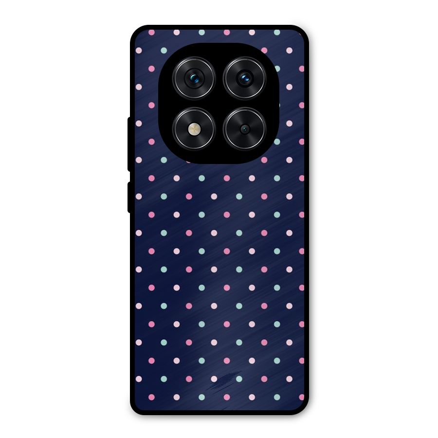 Colorful Dots Pattern Metal Back Case for Redmi Note 14 Pro 5G