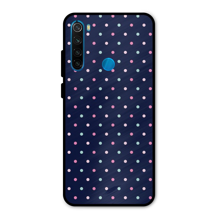 Colorful Dots Pattern Metal Back Case for Redmi Note 8